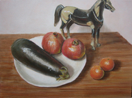 Still life with horsey