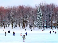 Skating on Beaver Lake