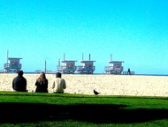 Three on a Beach